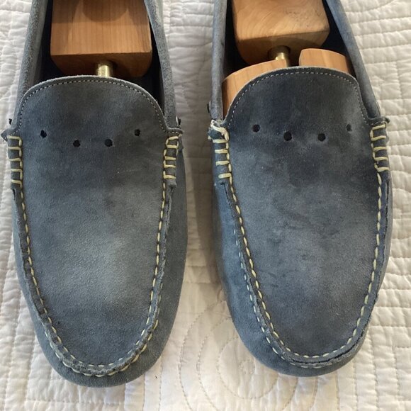 Allen Edmonds Supersport Suede Camp Moccasin Men\'s Size 10 Blue main image 7